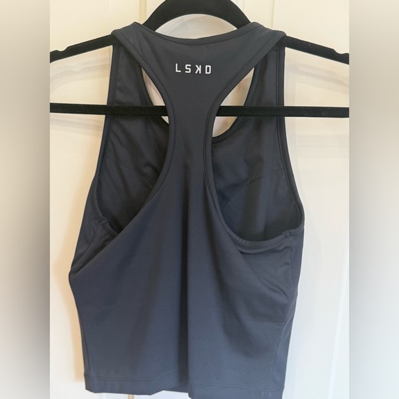 LSKD Black Performance Shelf Bra Tank - Picture 4 of 7